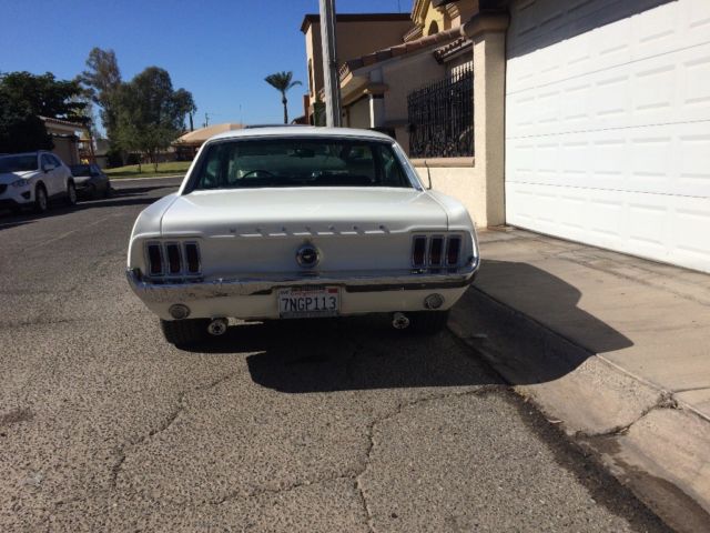 1967 Wimbledon White Ford Mustang Coupe