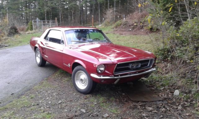 1967 Red Ford Mustang Coupe