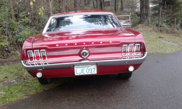 1967 Red Ford Mustang Coupe
