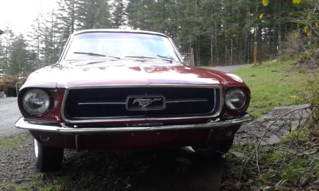 1967 Red Ford Mustang Coupe