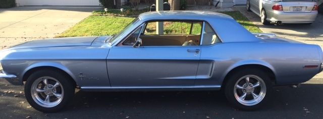1968 Blue Ford Mustang Coupe