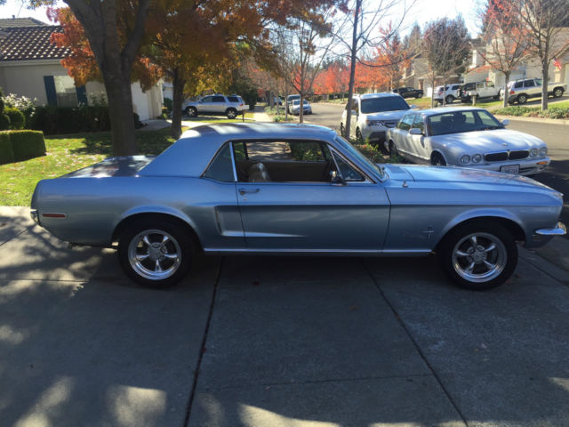 1968 Blue Ford Mustang Coupe