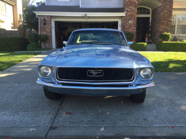 1968 Blue Ford Mustang Coupe