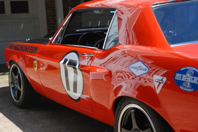 1968 Red Ford Mustang