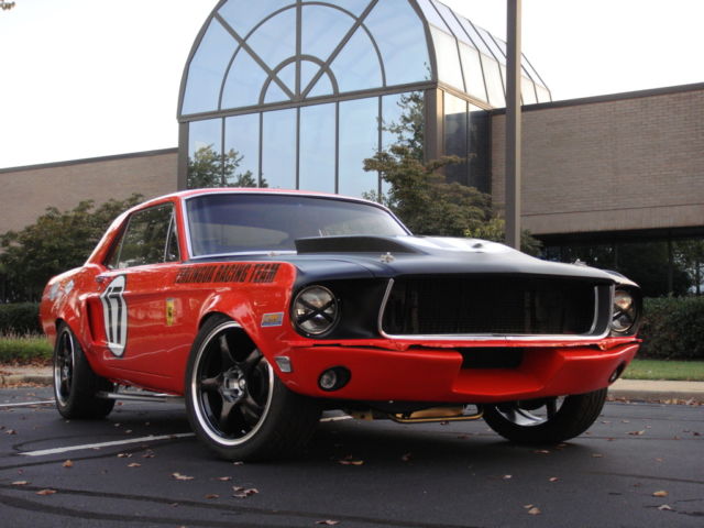 1968 Red Ford Mustang