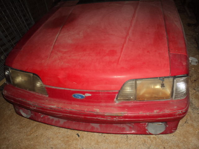 1989 RED Ford Mustang HATCHBACK