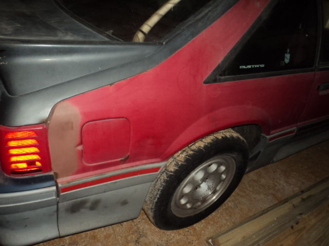 1989 RED Ford Mustang HATCHBACK