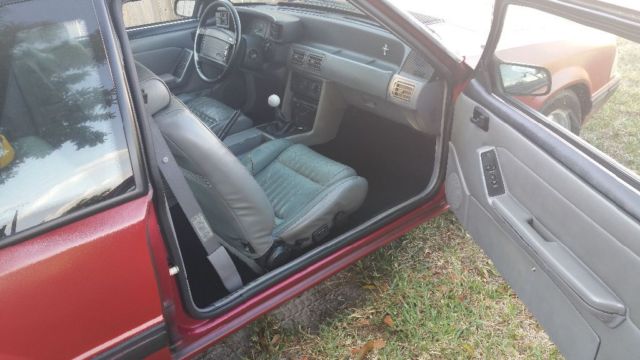 1993 Red Ford Mustang Coupe