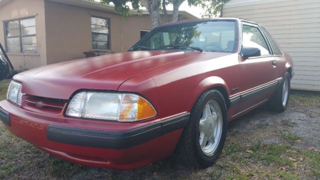 1993 Red Ford Mustang Coupe