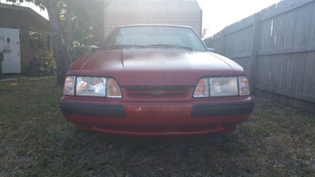1993 Red Ford Mustang Coupe