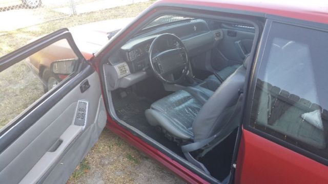 1993 Red Ford Mustang Coupe