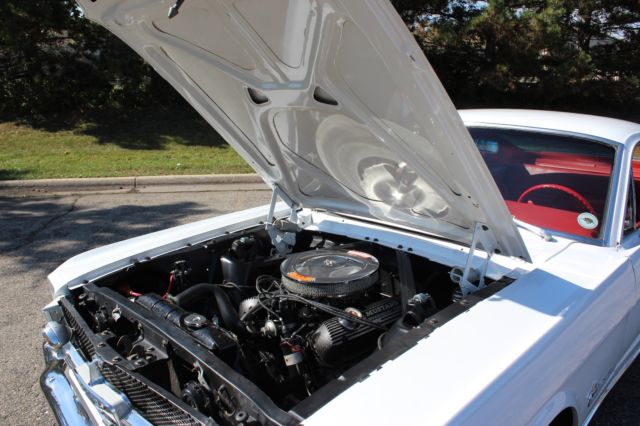 1965 White Ford Mustang Fastback