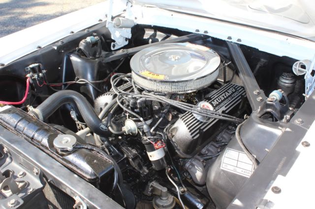 1965 White Ford Mustang Fastback