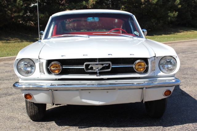 1965 White Ford Mustang Fastback