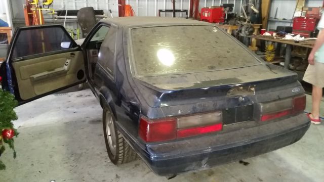1992 Blue Ford Mustang Fastback