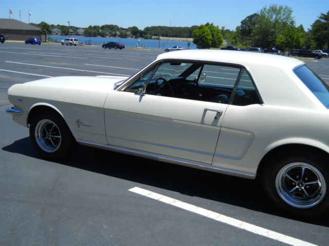 1965 White Ford Mustang Coupe