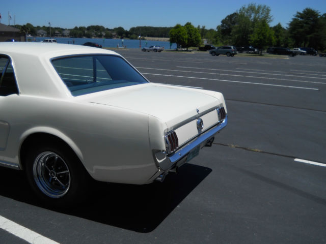 1965 White Ford Mustang Coupe