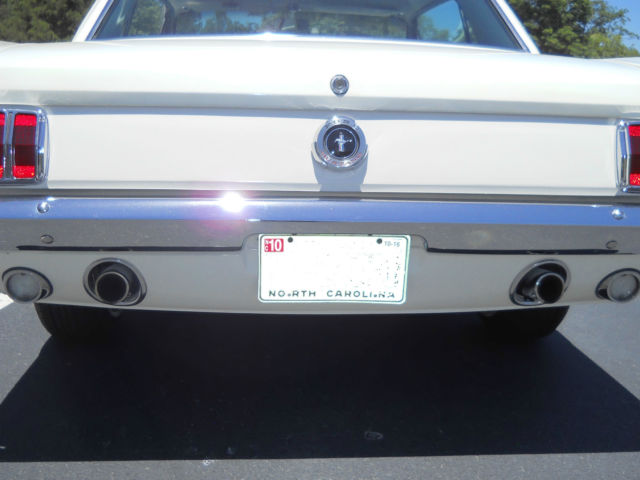 1965 White Ford Mustang Coupe