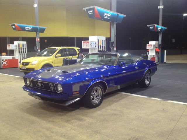 1973 Blue Ford Mustang Convertible