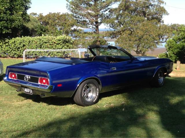 1973 Blue Ford Mustang Convertible