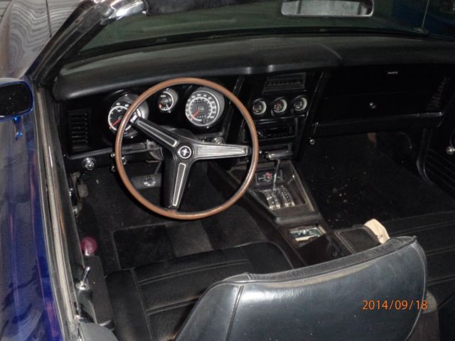 1973 Blue Ford Mustang Convertible
