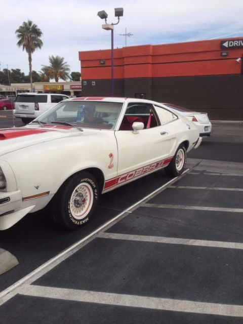 1977 White Ford Mustang Hatchback