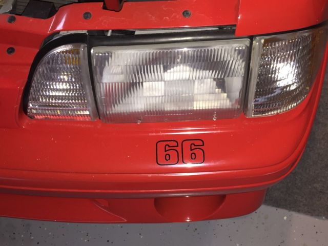 1993 Red Ford Mustang Hatchback