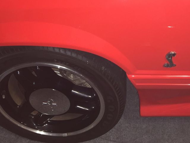 1993 Red Ford Mustang Hatchback