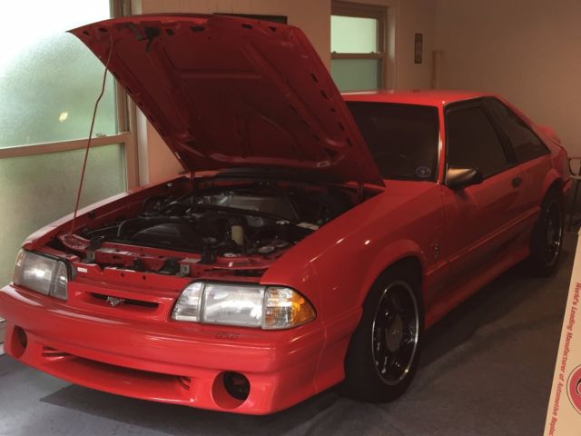 1993 Red Ford Mustang Hatchback