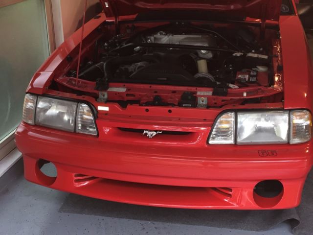 1993 Red Ford Mustang Hatchback