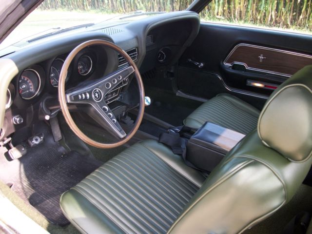 1969 Green Ford Mustang Convertible
