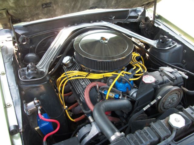 1969 Green Ford Mustang Convertible