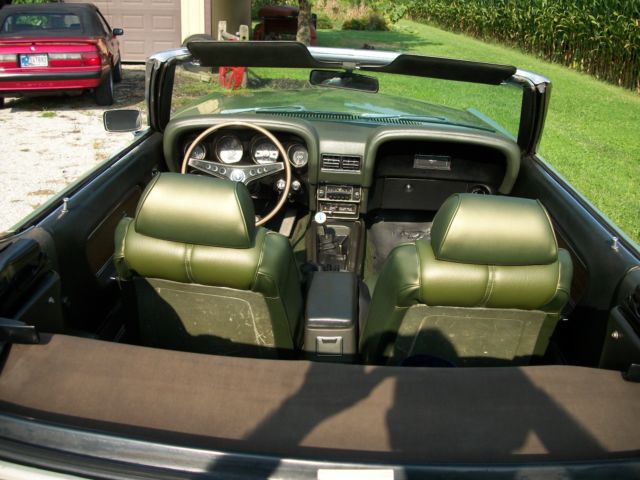 1969 Green Ford Mustang Convertible