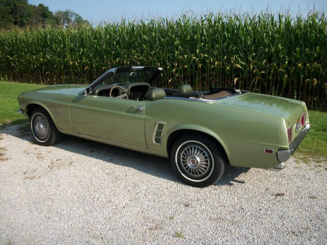 1969 Green Ford Mustang Convertible