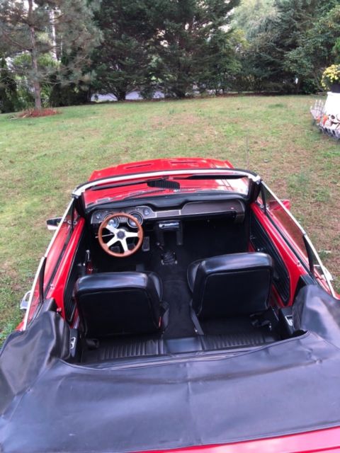 1968 Red Ford Mustang Convertible
