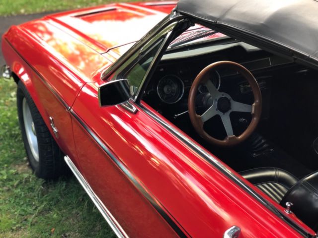 1968 Red Ford Mustang Convertible