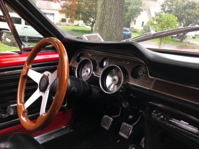 1968 Red Ford Mustang Convertible