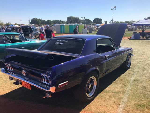 1968 Blue Ford Mustang Coupe
