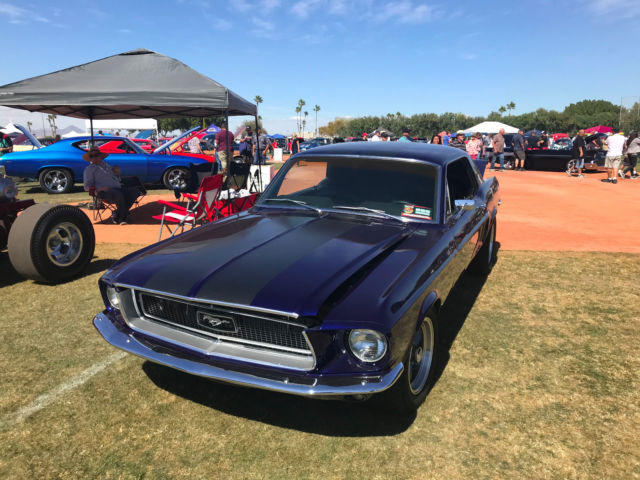 1968 Blue Ford Mustang Coupe