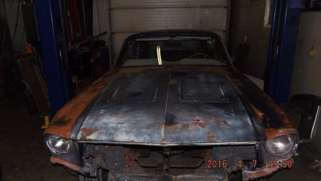 1967 Blue Ford Mustang Fastback