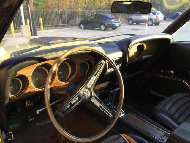 1970 Yellow Ford Mustang Fastback