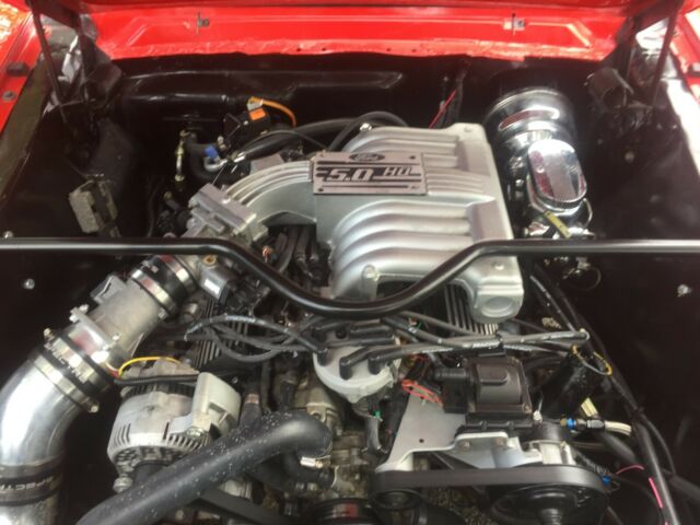 1965 Red Ford Mustang Fastback