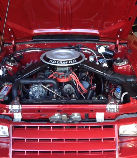 1982 Burgundy Ford Mustang Coupe