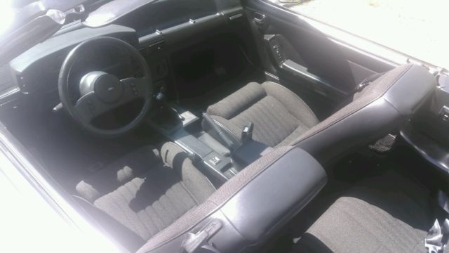 1989 White Ford Mustang Convertible