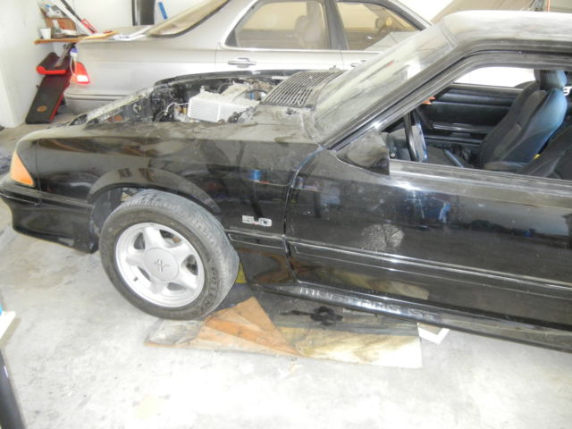 1993 Black Ford Mustang Hatchback