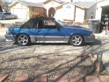 1993 Pearl White Ford Mustang Convertible