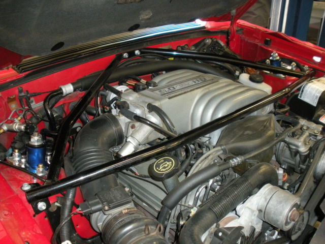 1992 Red Ford Mustang Convertible