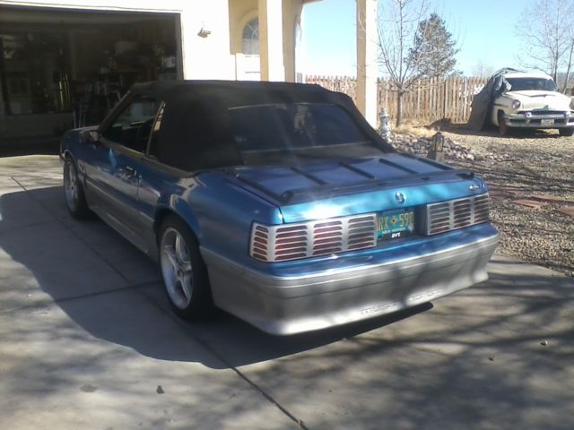 1993 Pearl White Ford Mustang Convertible