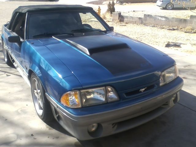 1993 Pearl White Ford Mustang Convertible