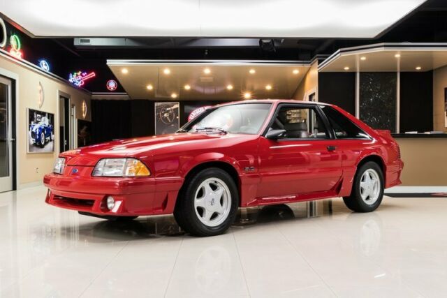 1991 Red Ford Mustang Coupe